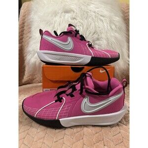 Nike Air Zoom GT Cut 3 Big Kids Black White Pink FD7033 600 SZ 5.5 Women SZ 7.5